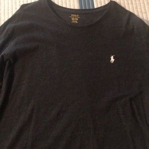 Polo Ralph Lauren dark gray long sleeve t shirt